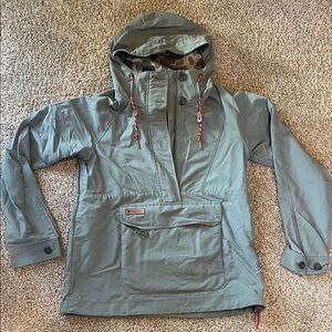 Columbia Grey Hooded Anorak Jacket